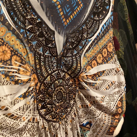 STUNNING APT 9 BEDAZZLED MAXI DRESS, SIZE L SATINY FEEL - Picture 8 of 12